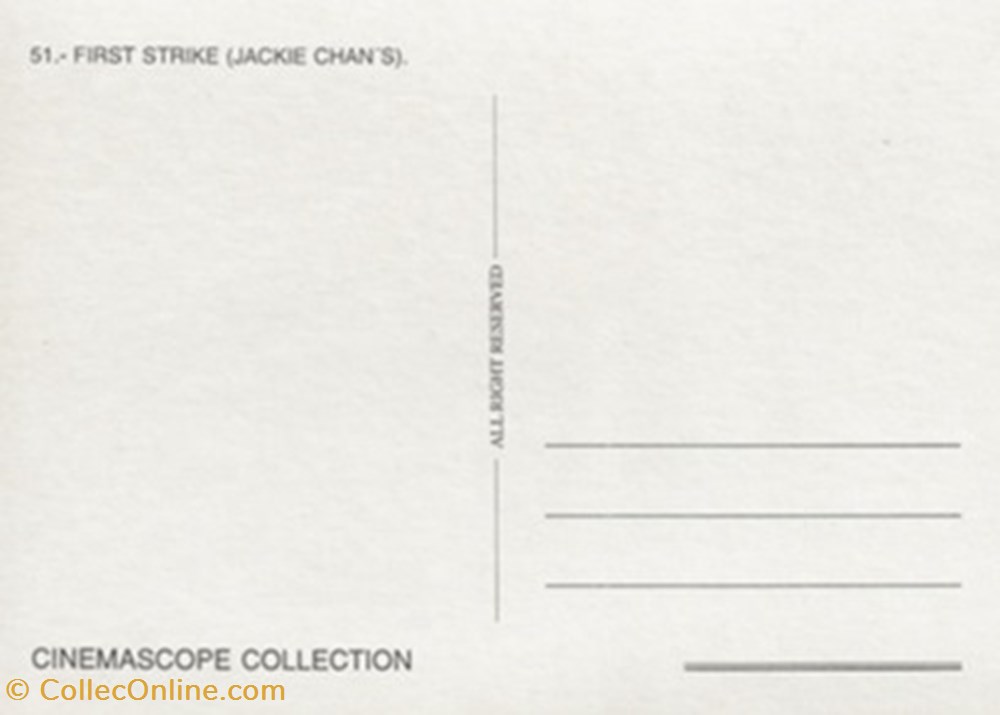 cartes postales autres jackie chan s first strike