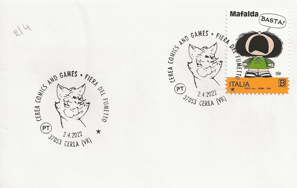 timbres cerea italie 2022 cerea comics and games fiera del fumetto
