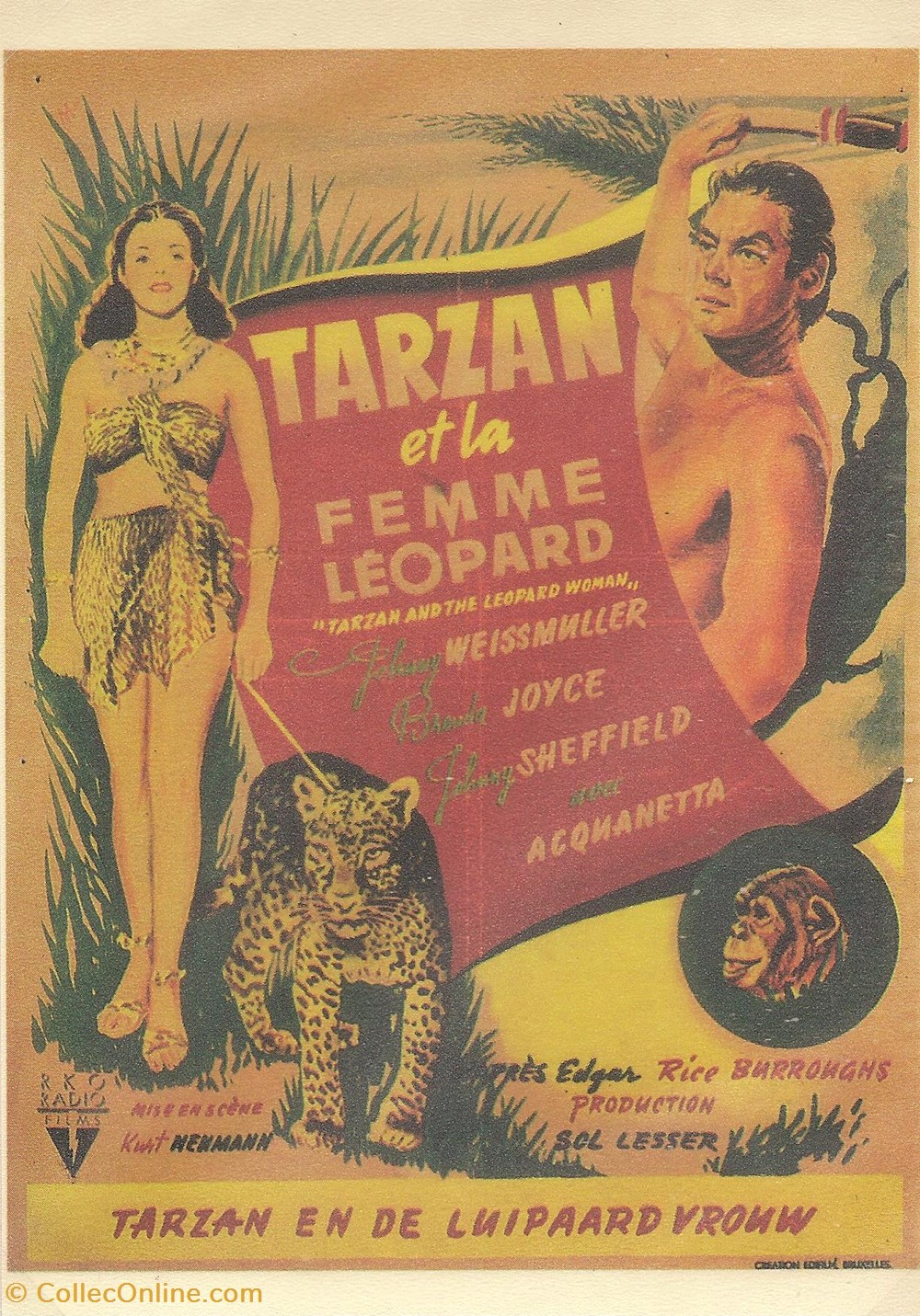Tarzan et la femme léopard cartes postales autres tarzan et la femme leopard
