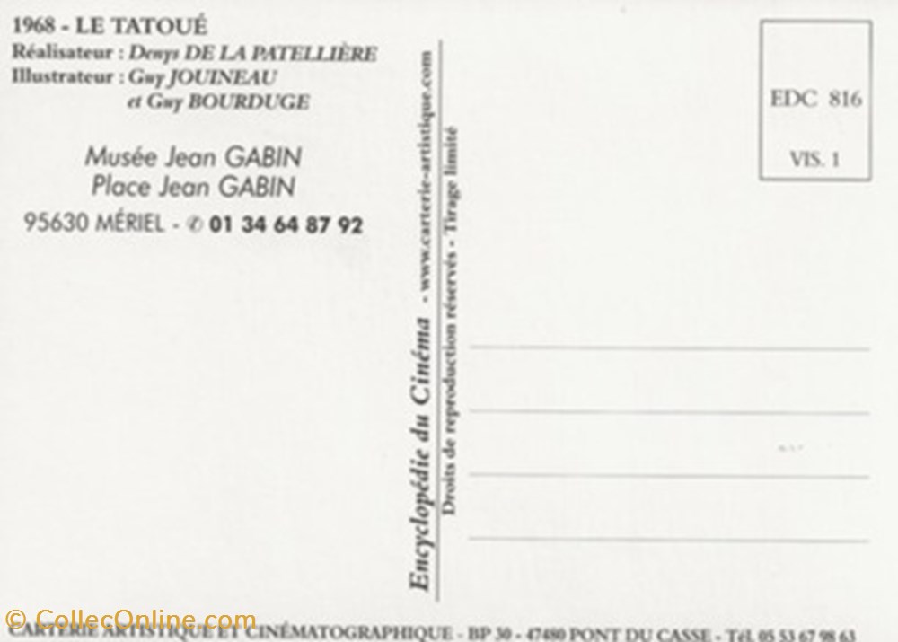 Le tatoué cartes postales autres le tatoue