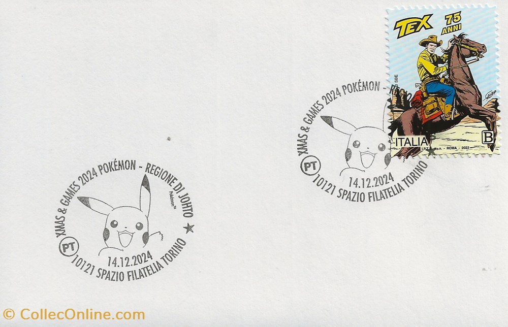 Torino (Italie) 2024 X edizione Xmas comics & games 2 timbres torino italie 2024 x edizione xmas comics games