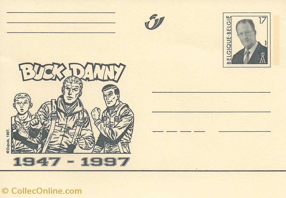 ZZ prêt à poster Belgique 1997 Buck Danny 1947/1997 timbres zz pret a poster belgique 1997 buck danny 1947 1997