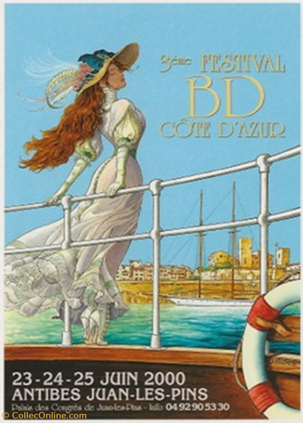 cartes postales bande dessinee antibes juan les pins 06 2000