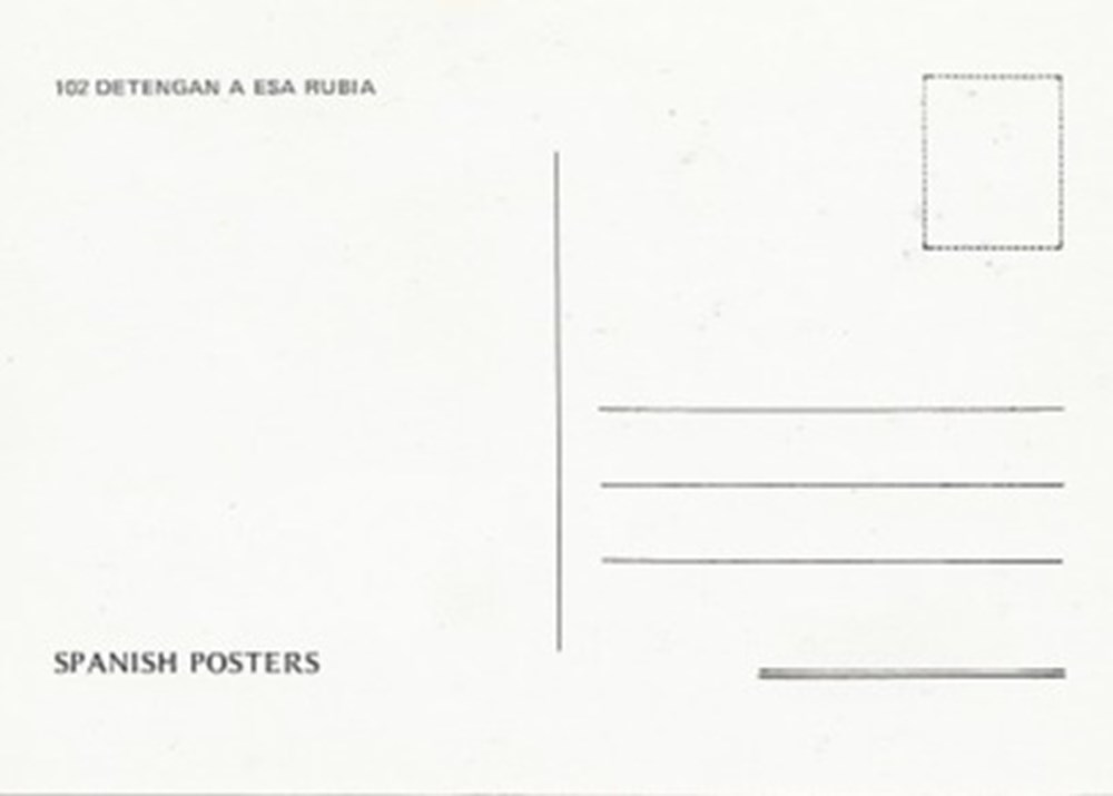 Detenga a esta rubia! cartes postales autres detenga a esta rubia