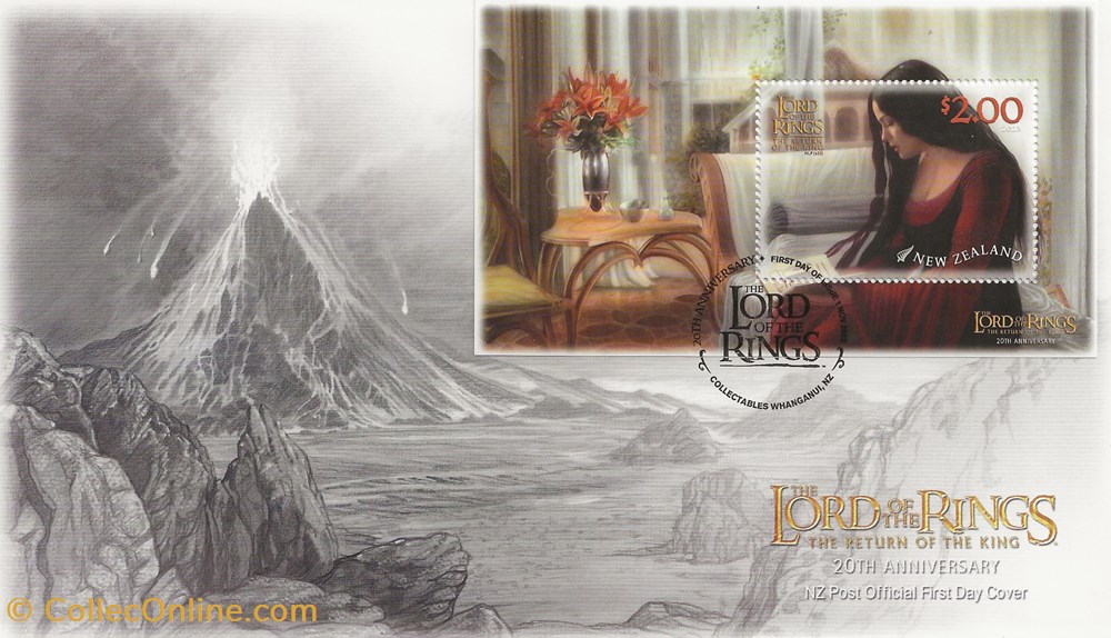 Wanganui (Nouvelle Zélande) 2023 The lord of the rings, the return of the king 2 timbres wanganui nouvelle zelande 2023 the lord of the rings the return of the king