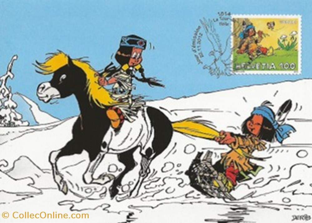 Yakari cartes postales bande dessinee yakari