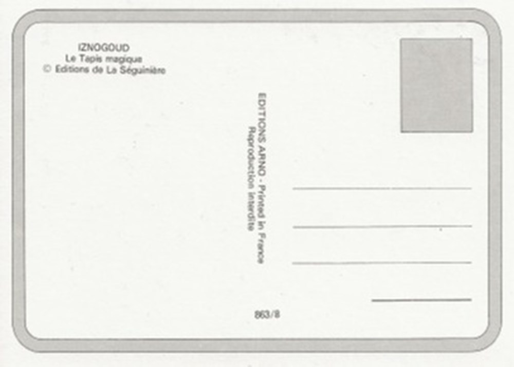 Iznogoud cartes postales bande dessinee iznogoud
