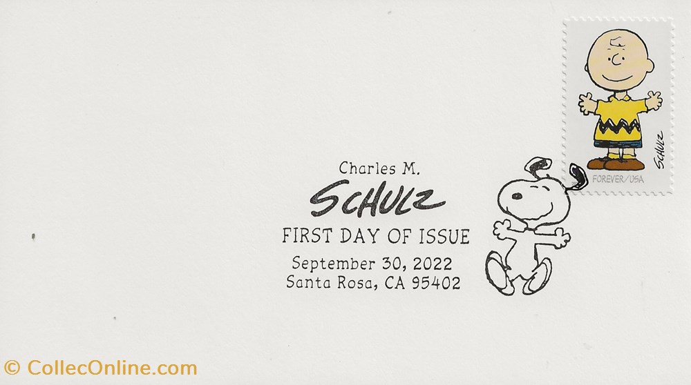 Santa Rosa (Etats-Unis) 2022 Charles M Schulz 4 timbres santa rosa etats unis 2022 charles m schulz