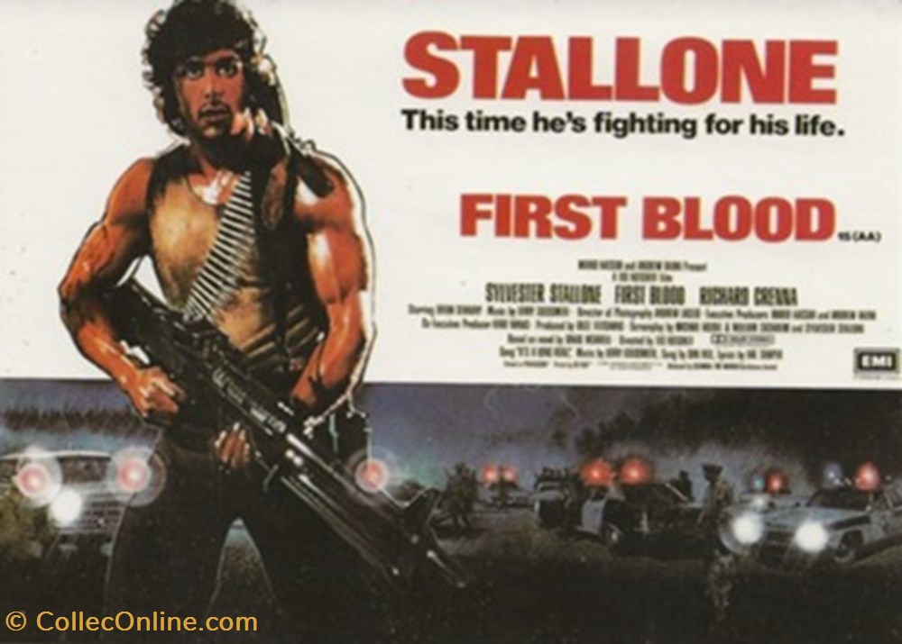 First blood cartes postales autres first blood