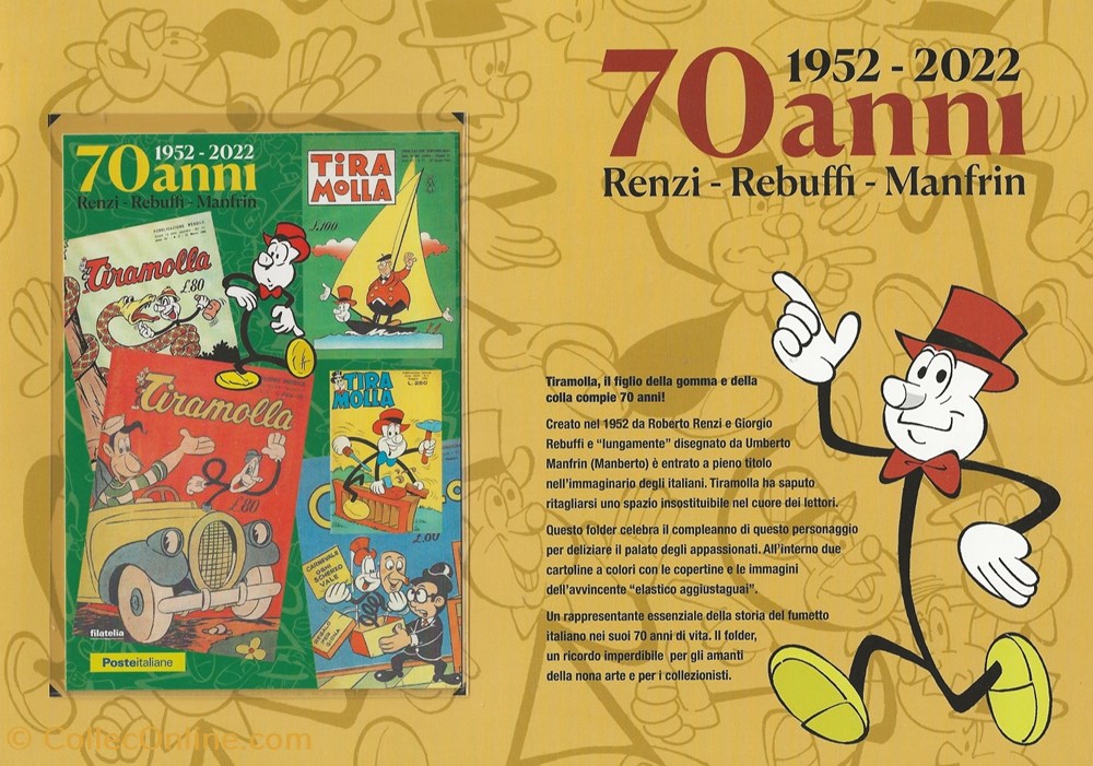 ZZZ - Italie 2022 Folder Tiramolla 3 timbres zzz italie 2022 folder tiramolla