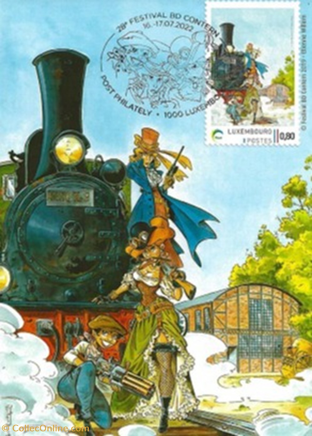 cartes postales bande dessinee contern luxembourg 2022