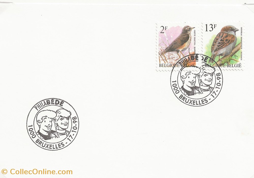 Bruxelles (Belgique) 1998 Philabédé timbres bruxelles belgique 1998 philabede