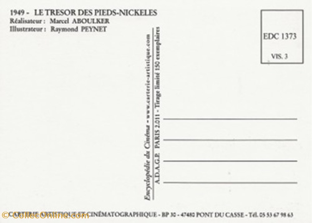 Le trésor des pieds nickelés cartes postales autres le tresor des pieds nickeles