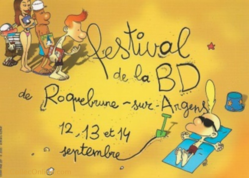 Roquebrune sur Argens (83) 2003 cartes postales bande dessinee roquebrune sur argens 83 2003