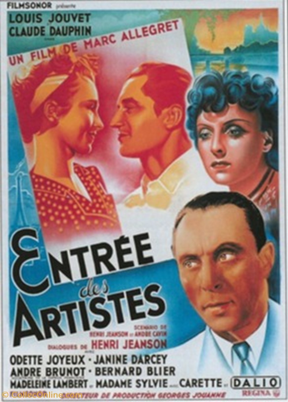 cartes postales autres entree des artistes