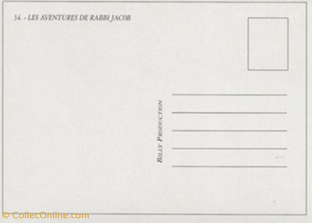 Les aventures de Rabbi Jacob cartes postales autres les aventures de rabbi jacob