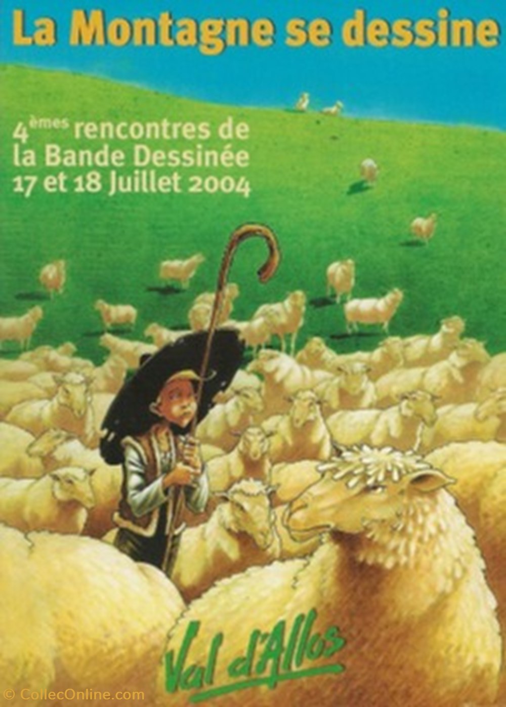 cartes postales bande dessinee val allos 04 2004