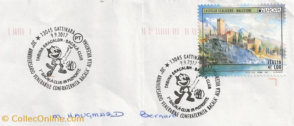 timbres gattinara italie 2017 30 anniversario venerabile confraternita bacala alla vicentina