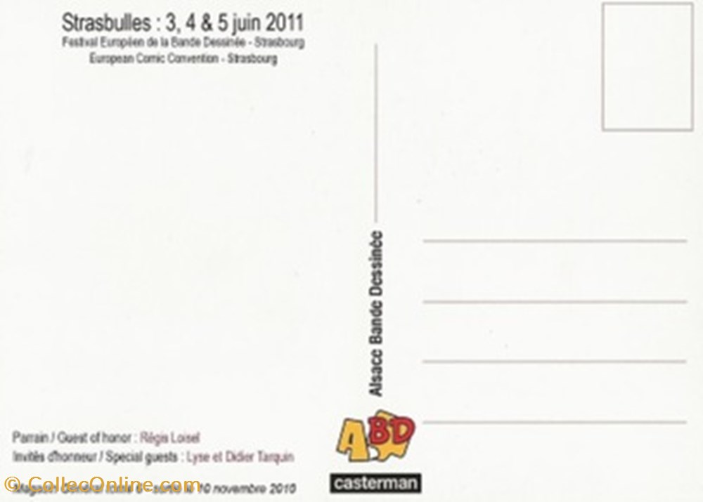 Strasbourg (67) 2011 cartes postales bande dessinee strasbourg 67 2011
