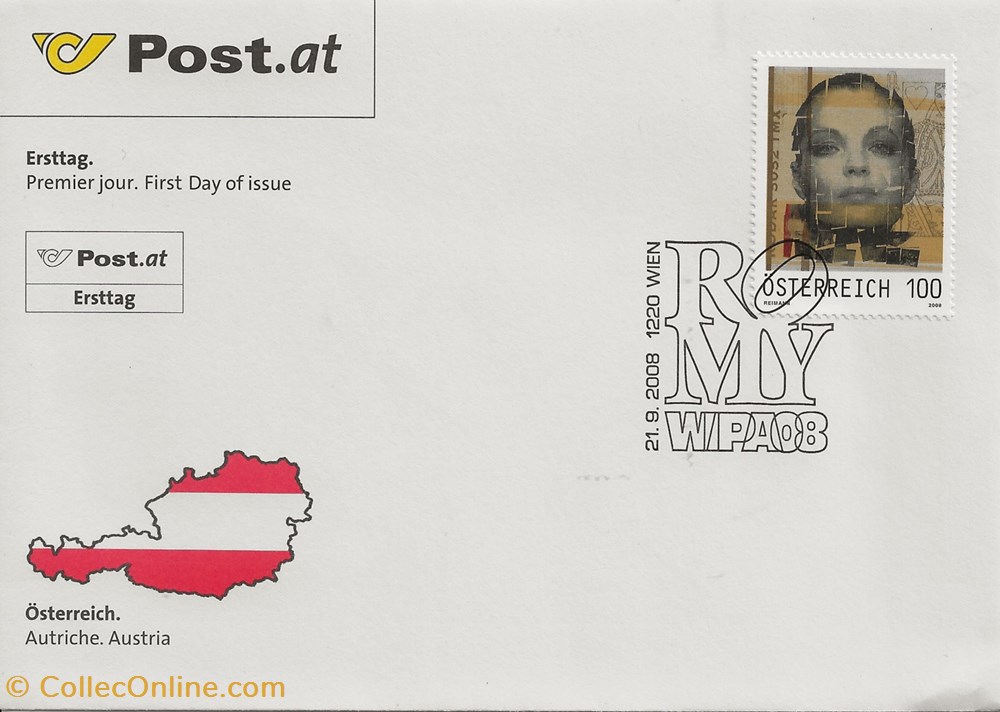 Vienne (Autriche) 2008 Romy, Wipa 08 timbres vienne autriche 2008 romy wipa 08