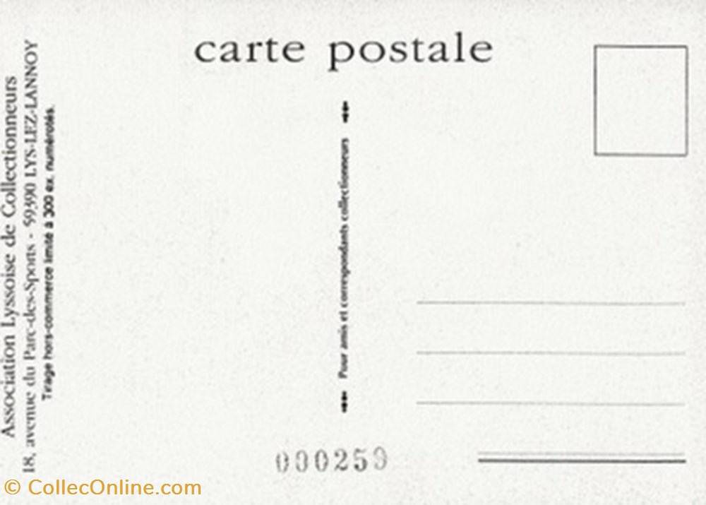 Lys-Lez-Lannoy (59) 2000 cartes postales bande dessinee lys lez lannoy 59 2000
