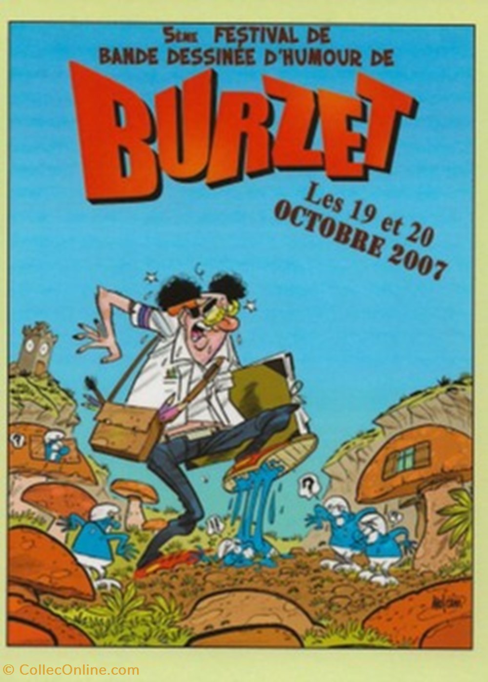 Burzet (07) 2007 cartes postales bande dessinee burzet 07 2007