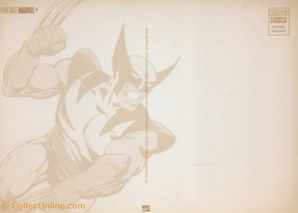 cartes postales bande dessinee marvel