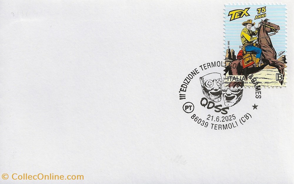 Termoli (Italie) 2025 III edizione Termoli comics & games 2 timbres termoli italie 2025 iii edizione termoli comics games