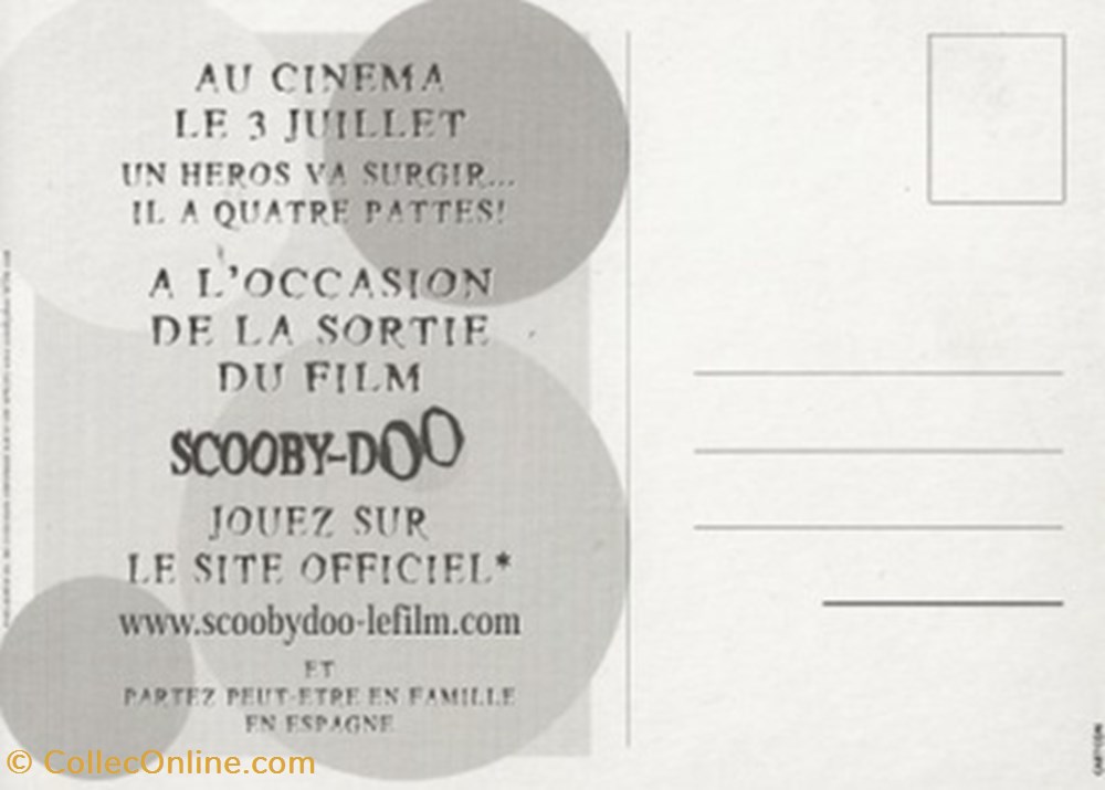 Scooby-doo cartes postales autres scooby doo