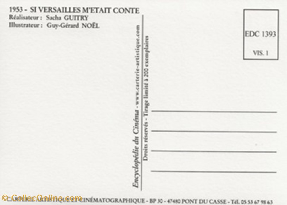 cartes postales autres si versailles etait conte