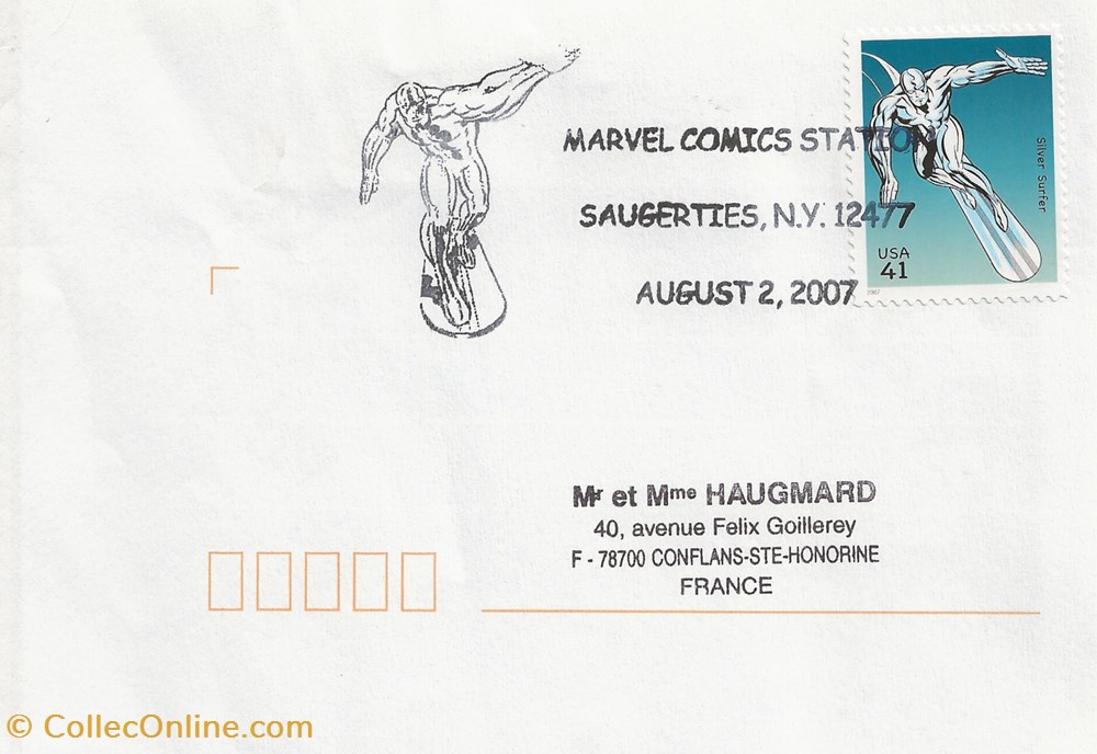 Saugerties (Etats-Unis) 2007 Marvel comics station timbres saugerties etats unis 2007 marvel comics station