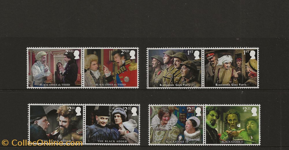 ZZZ bloc (Grande Bretagne) 2023 Blackadder 3 timbres zzz bloc grande bretagne 2023 blackadder