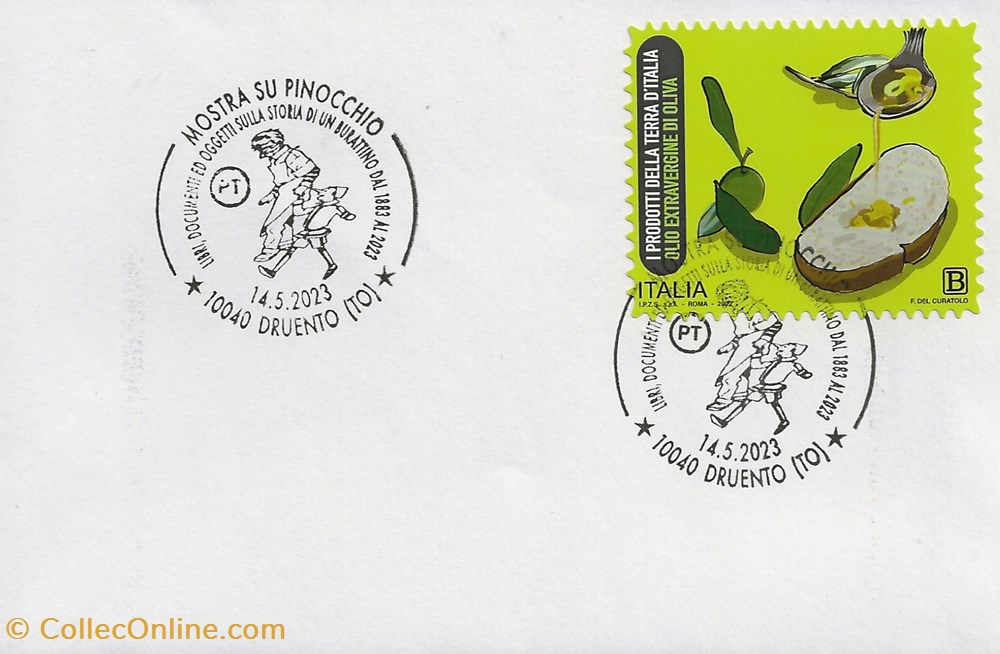 Druento (Italie) 2023 Mostra su Pinocchio timbres druento italie 2023 mostra su pinocchio