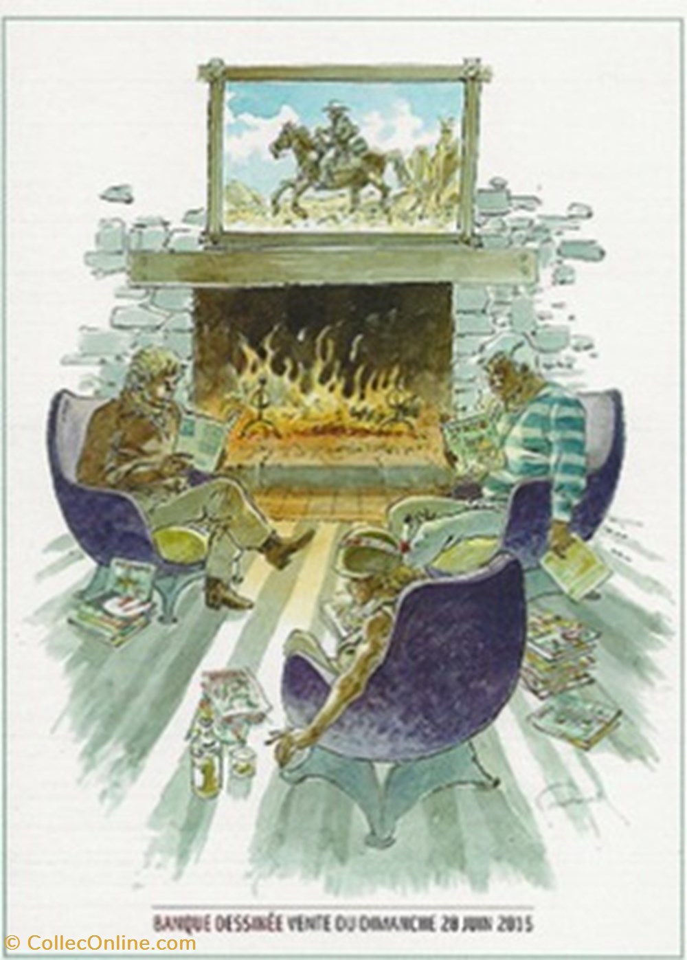 cartes postales bande banque dessinee 41 150628