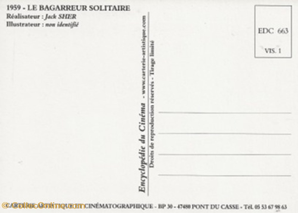 Le bagarreur solitaire cartes postales autres le bagarreur solitaire