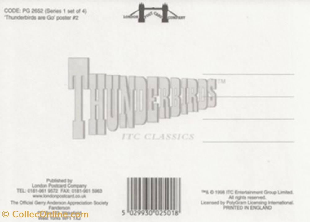 cartes postales autres thunderbirds are go