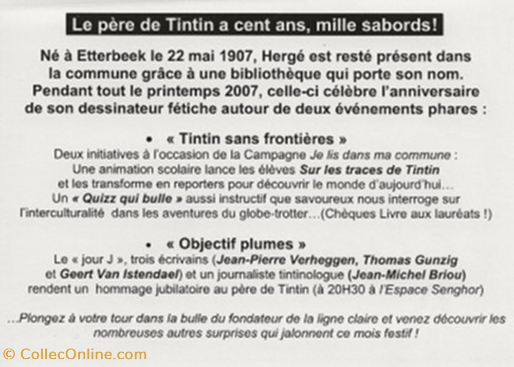 Tintin cartes postales bande dessinee tintin