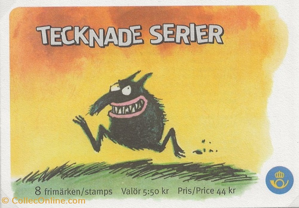 ZZZ - Suède 2008 Carnet Tecknade serier timbres zzz suede 2008 carnet tecknade serier