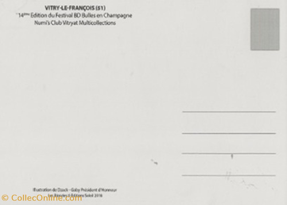 Vitry-le-François (51) 2018 cartes postales bande dessinee vitry le francois 51 2018