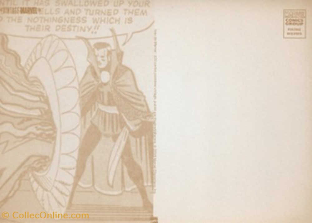 Marvel 2 cartes postales bande dessinee marvel