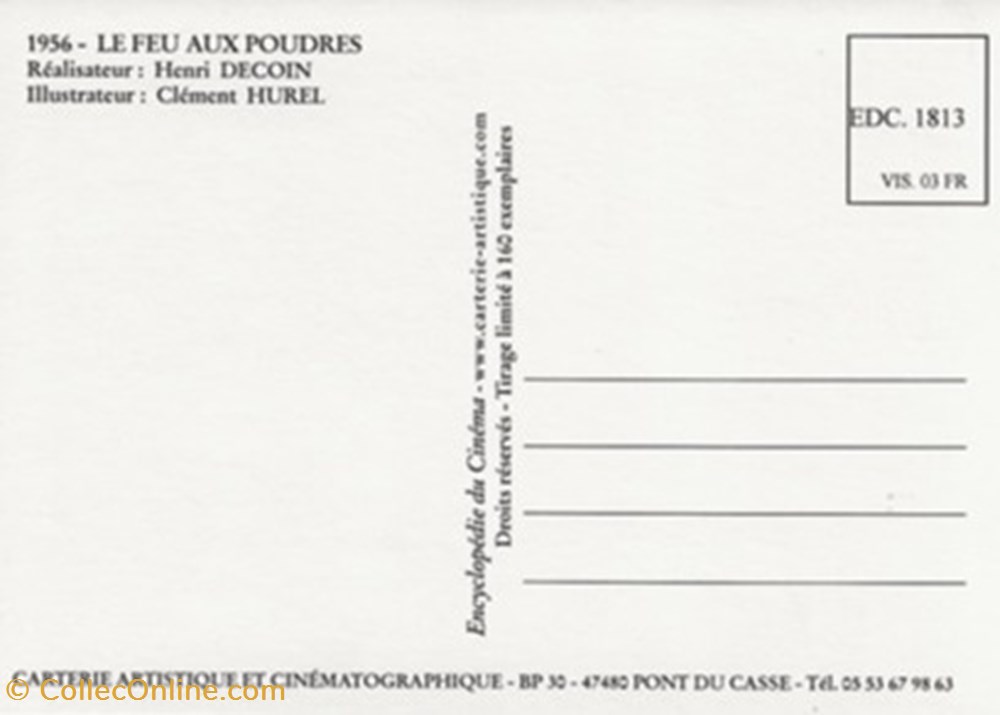 cartes postales autres le feu aux poudres