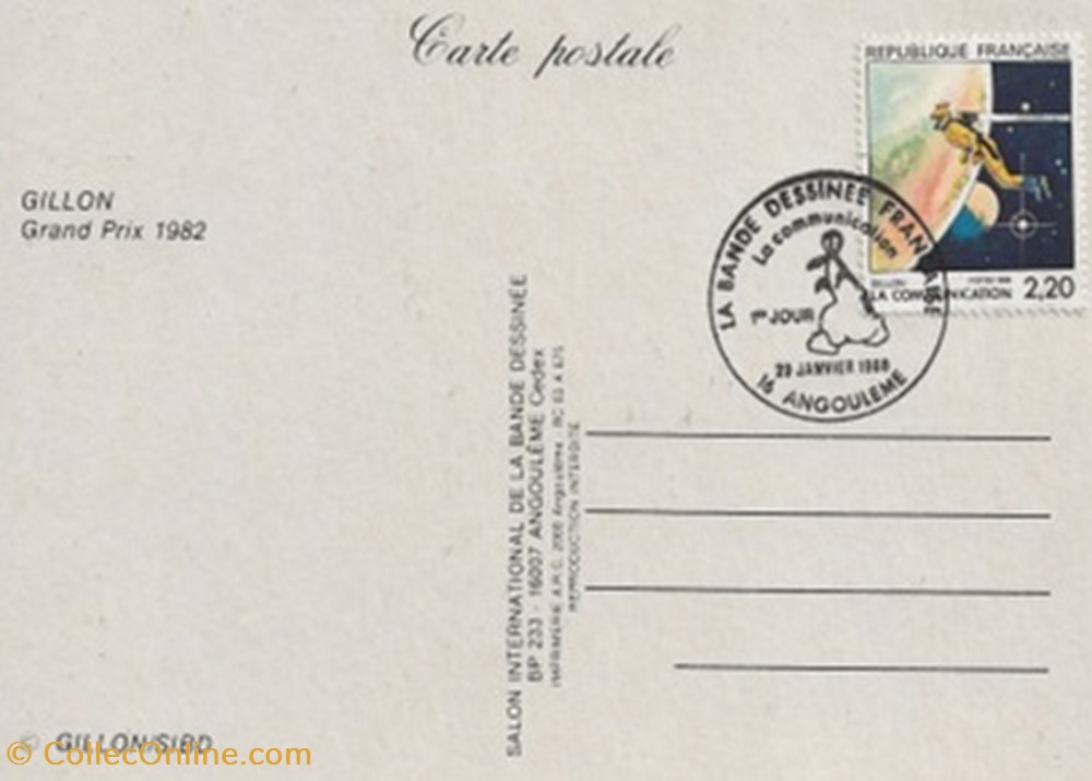 cartes postales bande dessinee angouleme 16 1983