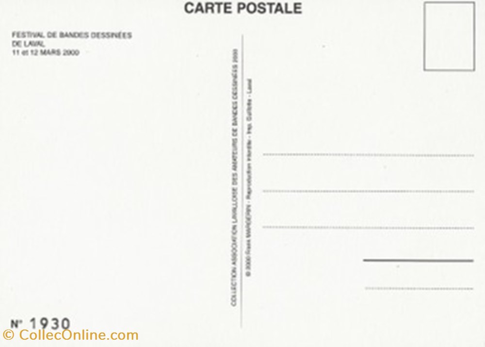 Laval (55) 2000 cartes postales bande dessinee laval 55 2000