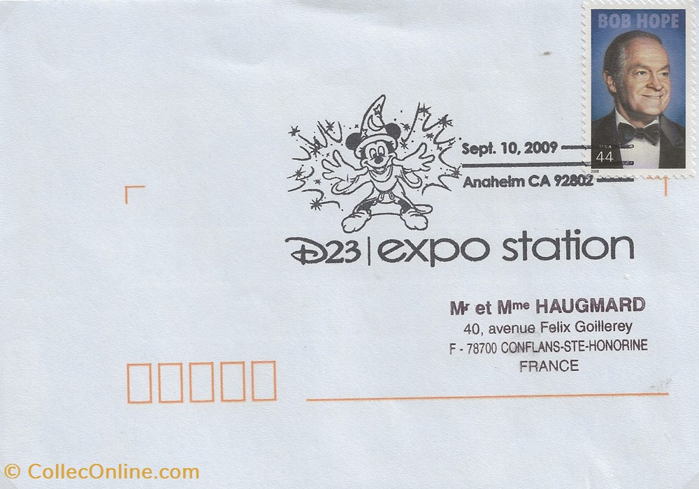 Anaheim (Etats-Unis) 2009 D23 expo station timbres anaheim etats unis 2009 d23 expo station