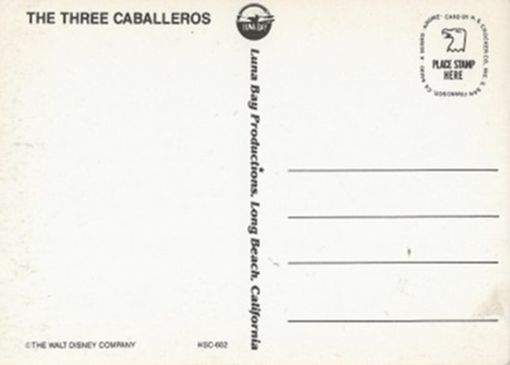 The three caballeros cartes postales autres the three caballeros