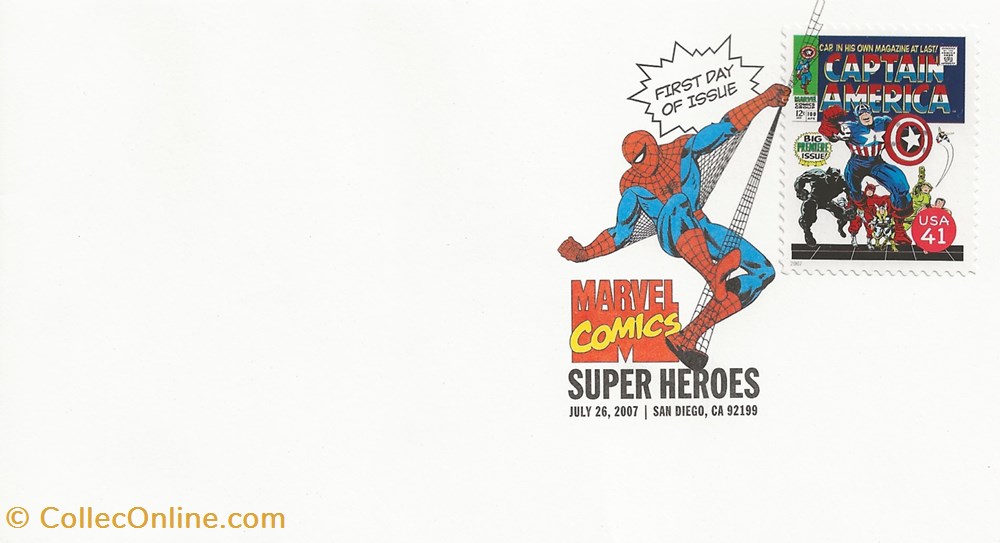 San Diégo (Etats-Unis) 2007 Marvel comics - Super heroes timbres san diego etats unis 2007 marvel comics super heroes