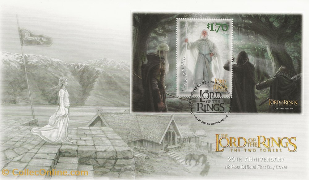 Wanganui (Nouvelle Zélande) 2022 The lord of the rings, the two towers timbres wanganui nouvelle zelande 2022 the lord of the rings the two towers