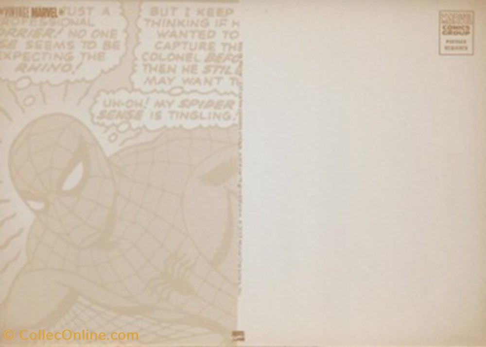 cartes postales bande dessinee marvel