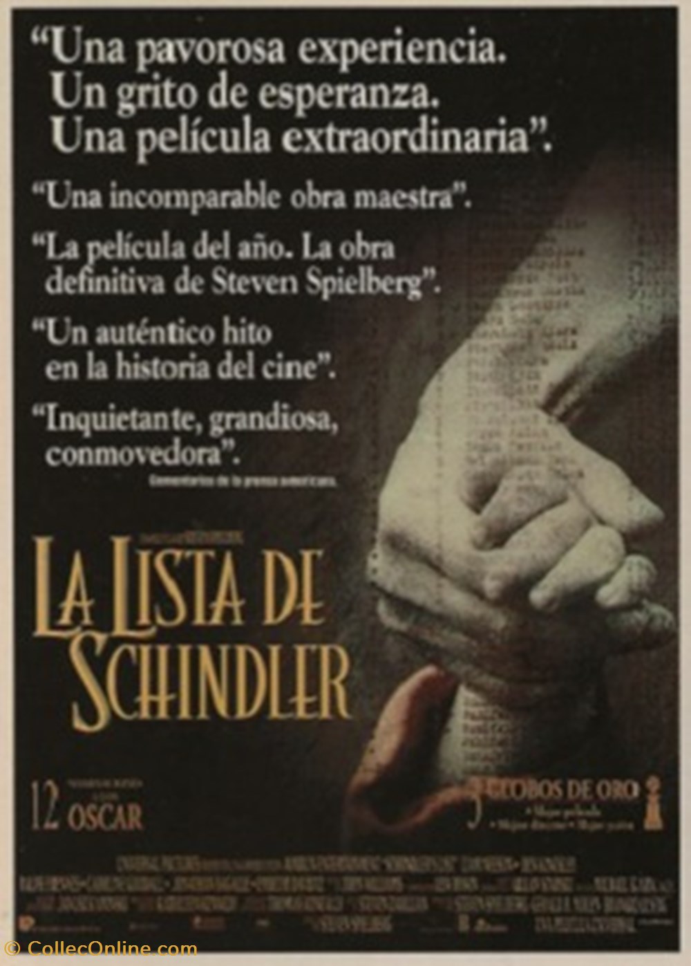La lista de Schindler cartes postales autres la lista de schindler