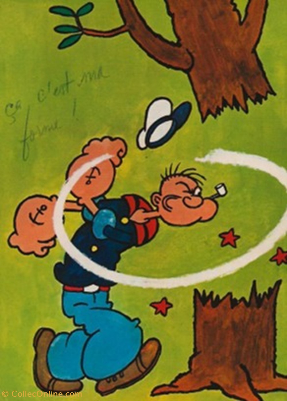 Popeye cartes postales bande dessinee popeye